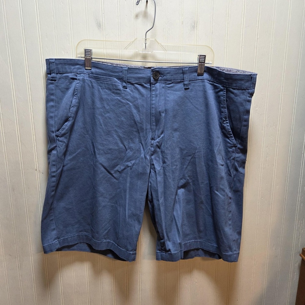 JACHS New York Shorts Mens 40 Blue Chino Cotton Stretch 9 Inseam Casual Summer